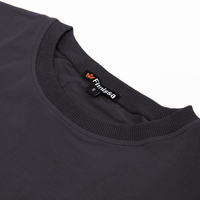 Oversized Lifting Cotton Top - Charcoal