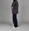 Oversized Lifting Cotton Top - Charcoal